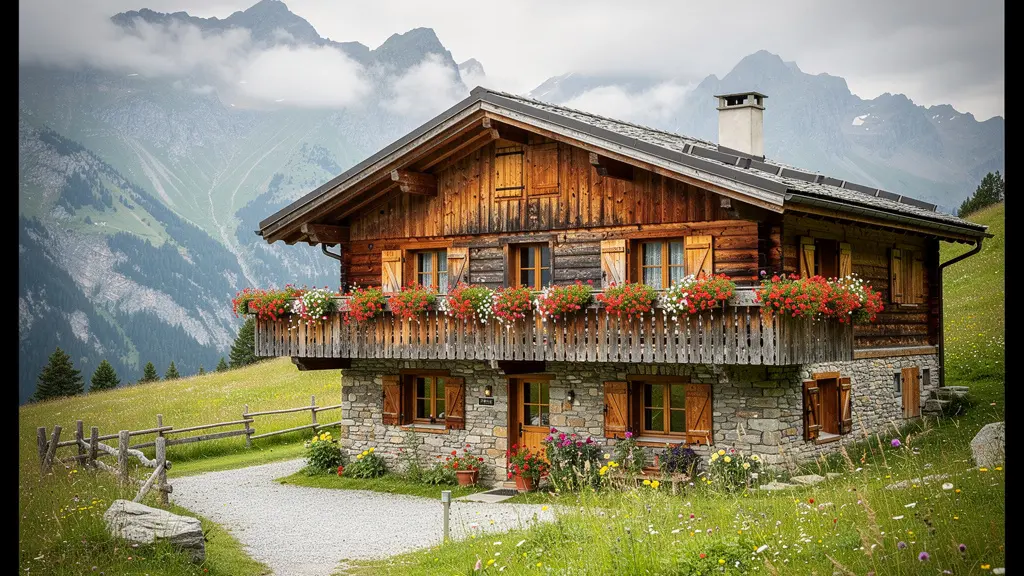 Chalet de location saisonnière en montagne pendant l'été